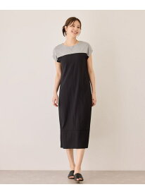 ナイロン切替バイカラーワンピース JAYRO ジャイロ ワンピース・ドレス ワンピース ブラック カーキグリーン オレンジ【送料無料】[Rakuten Fashion]