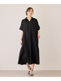 シャツティアードワンピース JAYRO ジャイロ ワンピース・ドレス シャツワンピース ブラック ブルー レッド【送料無料】[Rakuten Fashion]