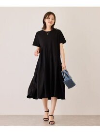 ジャージーアシメ切替ワンピース JAYRO ジャイロ ワンピース・ドレス ワンピース グレー ブラック【送料無料】[Rakuten Fashion]