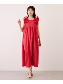 【SALE／33%OFF】フリルサスワンピース JAYRO ジャイロ ワンピース・ドレス ワンピース ブラック レッド【RBA_E】【送料無料】[Rakuten Fashion]