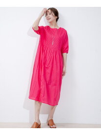 【SALE／50%OFF】インド綿タックロングワンピース JAYRO ジャイロ ワンピース・ドレス ワンピース ブラック ブルー ピンク【RBA_E】[Rakuten Fashion]