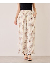 ウェストゴム花柄パンツ JAYRO ジャイロ パンツ その他のパンツ ホワイト ブラック【送料無料】[Rakuten Fashion]