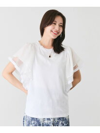 【SALE／30%OFF】テープ付フレンチ袖プルオーバー JAYRO ジャイロ トップス カットソー・Tシャツ ブラック ホワイト【RBA_E】[Rakuten Fashion]