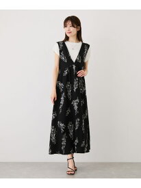 Vネック花柄ワンピース JAYRO ジャイロ ワンピース・ドレス ワンピース ホワイト ブラック【送料無料】[Rakuten Fashion]