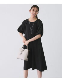 【SALE／30%OFF】パフスリーブ異素材ワンピース JAYRO ジャイロ ワンピース・ドレス ワンピース オレンジ ブラック ピンク グリーン【RBA_E】[Rakuten Fashion]