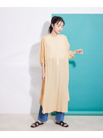 【SALE／70%OFF】レーヨン楊柳ボリューム袖ワンピース JAYRO ジャイロ ワンピース・ドレス ワンピース ベージュ ネイビー パープル【RBA_E】[Rakuten Fashion]