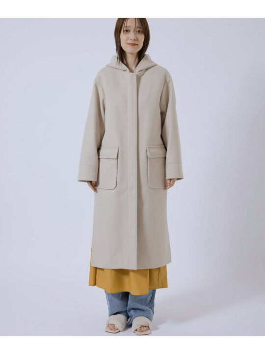 楽天市場】【SALE／15%OFF】ジャージメルトンフードロングコート JAYRO 