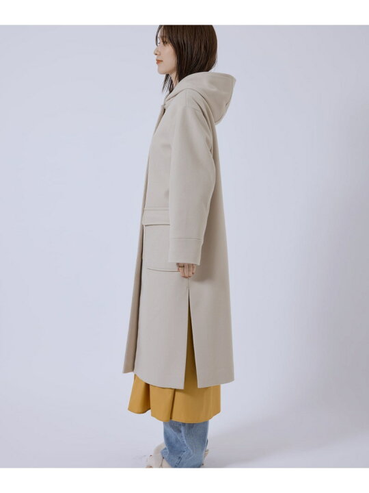 楽天市場】【SALE／15%OFF】ジャージメルトンフードロングコート JAYRO 