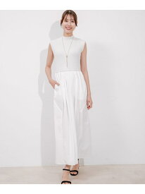 【SALE／50%OFF】布帛切替ニットワンピース JAYRO ジャイロ ワンピース・ドレス ワンピース ベージュ ホワイト ブルー ネイビー【RBA_E】[Rakuten Fashion]