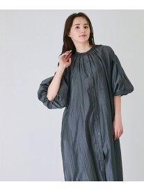 【SALE／20%OFF】ボタン付きシースルーワンピース JAYRO ジャイロ ワンピース・ドレス シャツワンピース グレー ブラック【RBA_E】【送料無料】[Rakuten Fashion]