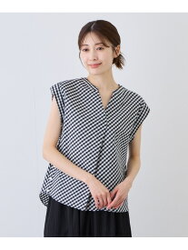 合わせネックブラウス JAYRO ジャイロ トップス シャツ・ブラウス ネイビー グレー ブラック【送料無料】[Rakuten Fashion]