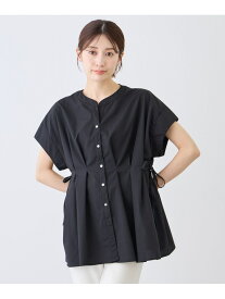 サイドドロストバンドカラーブラウス JAYRO ジャイロ トップス シャツ・ブラウス ブラック ブルー ホワイト【送料無料】[Rakuten Fashion]