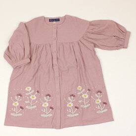 50％OFF セール SALE 刺繍ワンピース　長袖　花柄　コスモス　女の子　キッズサイズ　子供服　S.T.クローゼット S.T.CLOSET