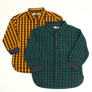 50%OFF セール SALE チェックシャツ イエロー グリーン 男の子 キッズサイズ 子供服 メイクユアデイ MAKE YOUR DAY