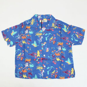 30%OFF セール SALE 【3枚で送料無料】 半袖シャツ 開襟 動物 地図 男の子 ベビーサイズ 子供服 メイクユアデイ MAKE YOUR DAY