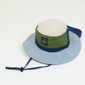 【3枚で送料無料】 ハット はっ水加工 UVカット 吸水速乾 日よけのタレ付 男の子 保冷剤ポケット付 子供用 ベビーサイズ キッズサイズ キッズフォーレ Kids Foret