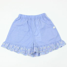 【3枚で送料無料】キュロットパンツ 裾スカラップ 刺繍 女の子 キッズサイズ 子供服 ラ ポシェ ビスキュイ la poche biscuit