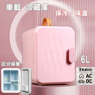 冷温庫 ミニ冷温庫 6L ミラー ライト付 化粧品 コスメ 冷蔵庫 保冷/保温 ポータブル AC電源 車載 小型冷…