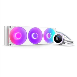 NZXT�b�G�k�[�b�g�G�b�N�X�e�B�[ ����CPU�N�[���[ 120mm�t�@��x3 LGA1851/1700/1200/115X�EAM5/AM4 KRAKEN PLUS RGB 360 �z���C�g RL-KR360-W2