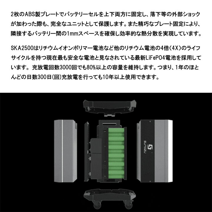 楽天市場】大容量ポータブル電源 SKA2500 : JBS-inc. 楽天市場店