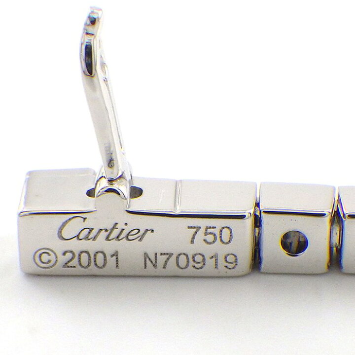 楽天市場】カルティエ Cartier ブレスレット ラニエール ロゴ K18WG  