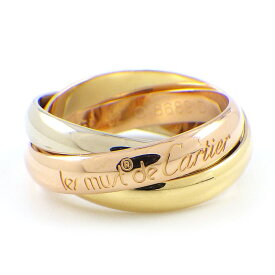 カルティエ Cartier リング トリニティ スリーカラー K18PG K18WG K18YG 11.5号 / #52 【中古】