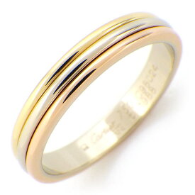 カルティエ Cartier リング トリニティ ウェディング バンド スリーカラー K18PG K18WG K18YG 21号 / #62 【中古】