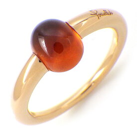 ポメラート Pomellato リング マーマノンマーマ 1ポイント カボションカット ガーネット K18PG 11号 / #51 【中古】