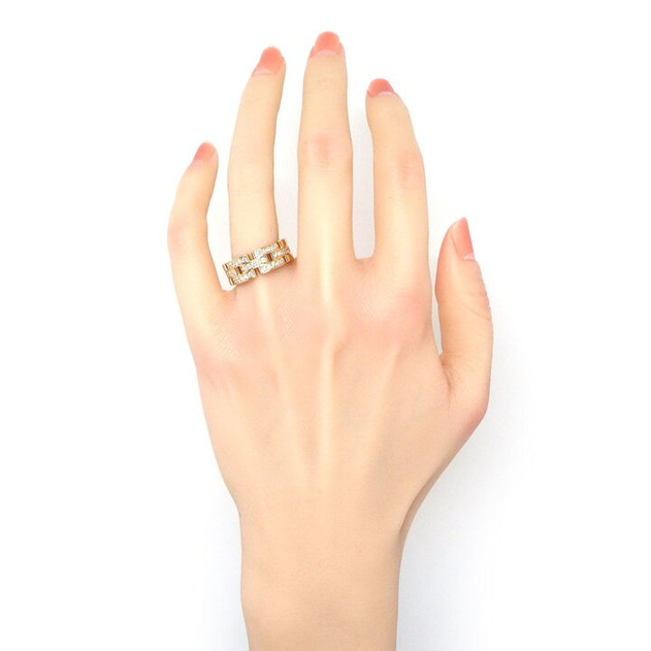 カルティエ Cartier リング マイヨン パンテール 3連 3ロウ B4075000  