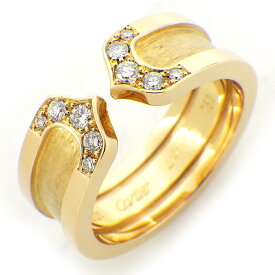 カルティエ Cartier リング C2 2C ダイヤモンド K18YG 8号 / #48 【中古】