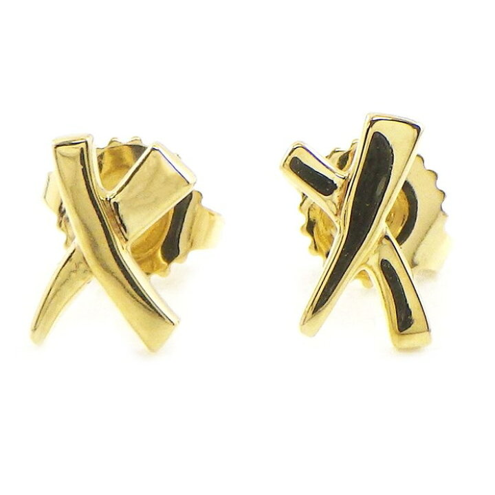 楽天市場】ティファニー Tiffany & Co. ピアス キス X クロス K18YG 