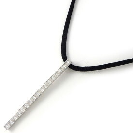 カルティエ Cartier ネックレス ラニエール ロゴ バー ダイヤモンド K18WG 【箱・保付き】 【中古】