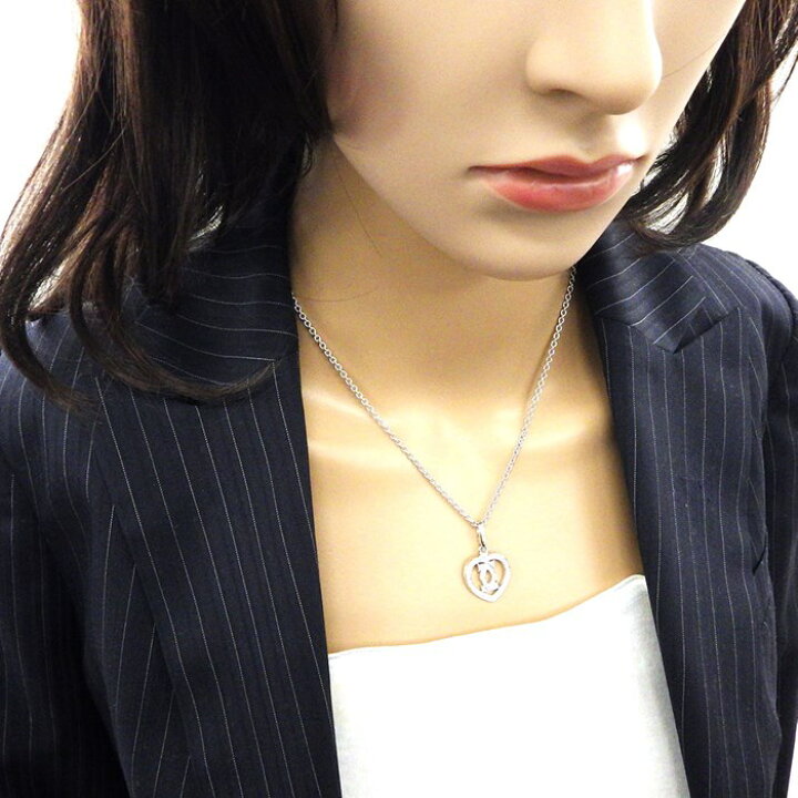 楽天市場】カルティエ Cartier ネックレス 2C C2 ハート ロゴ オープン 