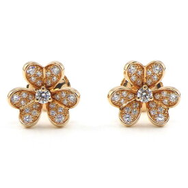 ヴァンクリーフ＆アーペル Van Cleef & Arpels ピアス フリヴォル ミニ VCARP7RJ00 50ポイント ダイヤモンド 0.44ct K18PG 【箱・保付き】 【中古】