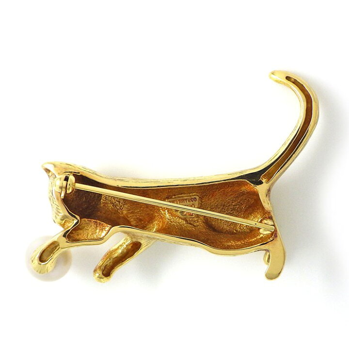 楽天市場】ティファニー Tiffany & Co. ブローチ キャット 猫 ボール