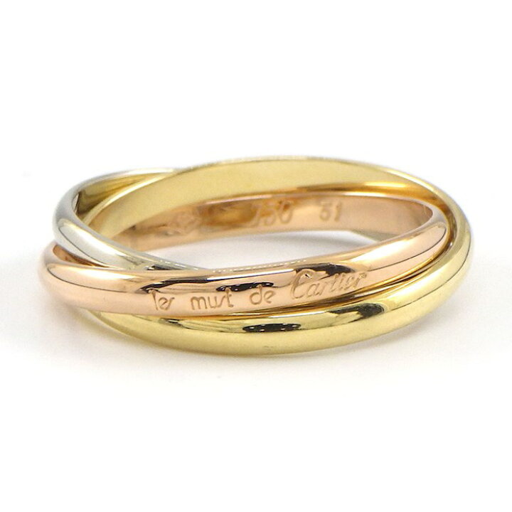 楽天市場】カルティエ Cartier リング トリニティ XS スリーカラー  
