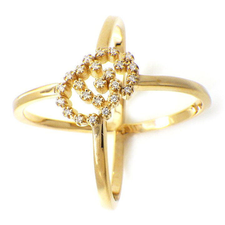 楽天市場】グッチ GUCCI リング GG ランニング ロゴ クロス X  