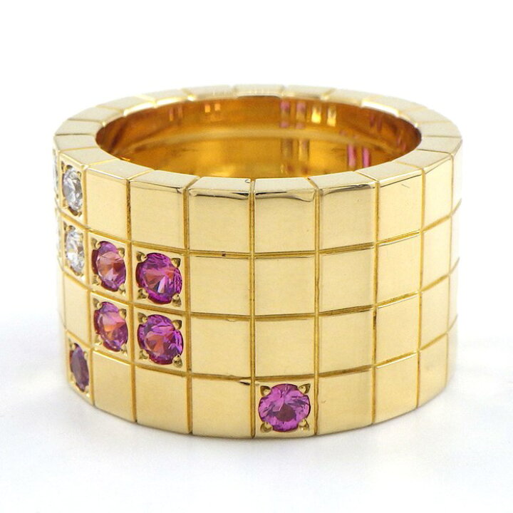 楽天市場】カルティエ Cartier リング パイエット ワイド スクエア 11 