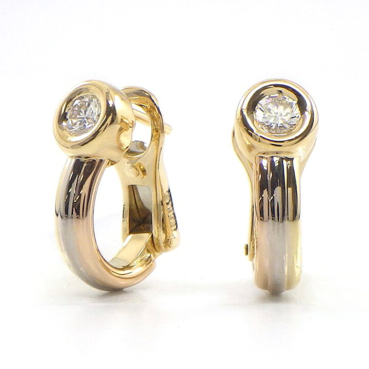 楽天市場】カルティエ Cartier ピアス クリップ モノストーン 