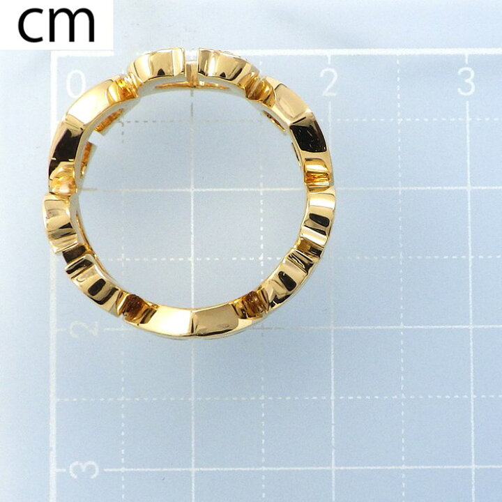 楽天市場】カルティエ Cartier リング Cハート ダイヤモンド K18YG 9号  