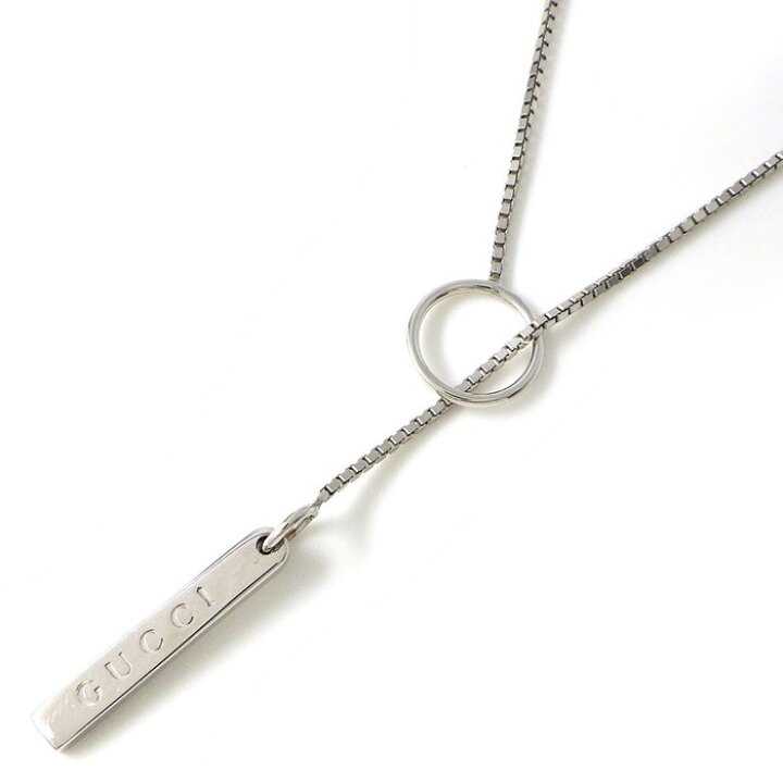 楽天市場】グッチ GUCCI ネックレス ラリエット ラリアット ロゴ  