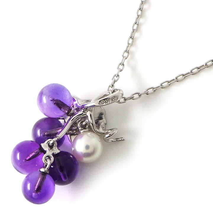 楽天市場】ミキモト MIKIMOTO ネックレス ブドウ モチーフ グレープ 