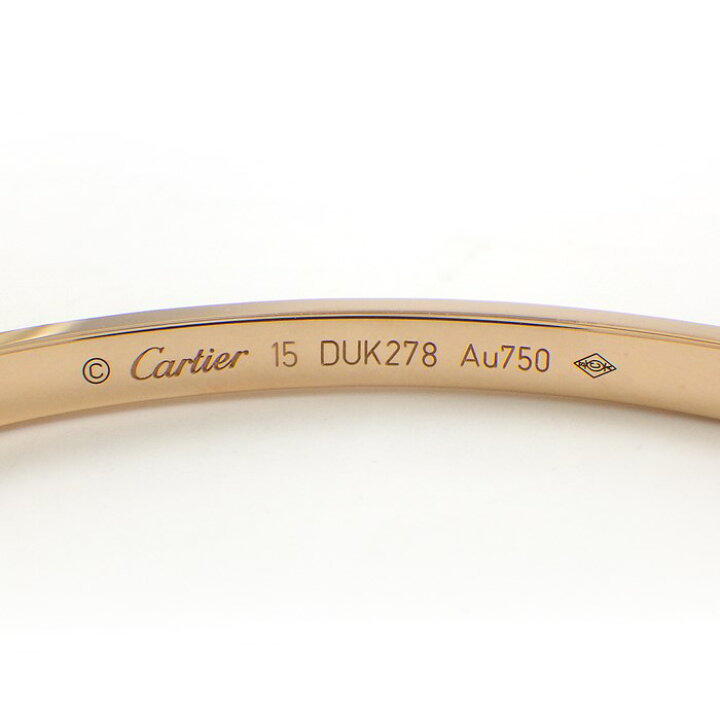 楽天市場】カルティエ Cartier ブレスレット ラブ SM 新型 K18PG / #15  