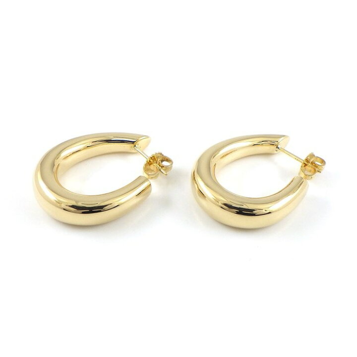 楽天市場】ティファニー Tiffany & Co. ピアス ハーフ フープ K18YG 