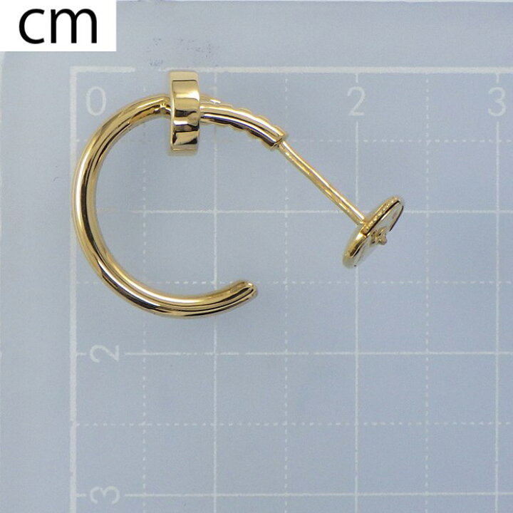 楽天市場】カルティエ Cartier ピアス ジュスト アン クル 釘モチーフ  