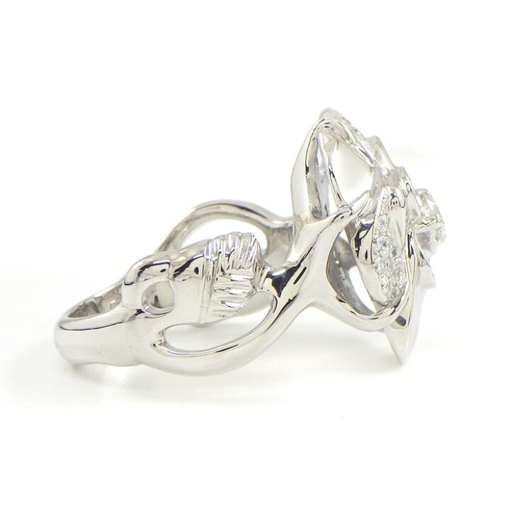 楽天市場】シャネル CHANEL リング カメリア ダイヤモンド K18WG 11号  