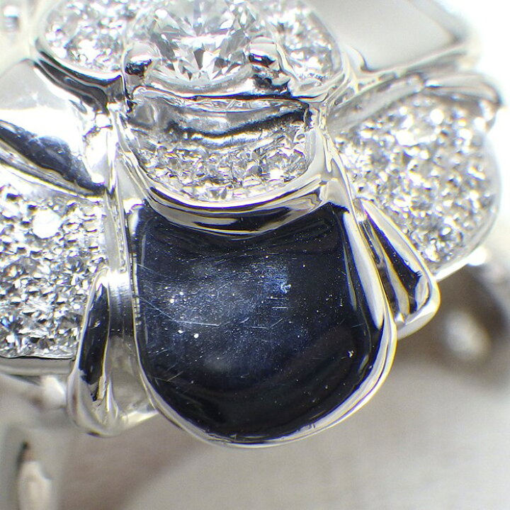 楽天市場】シャネル CHANEL リング カメリア ダイヤモンド K18WG 11号  