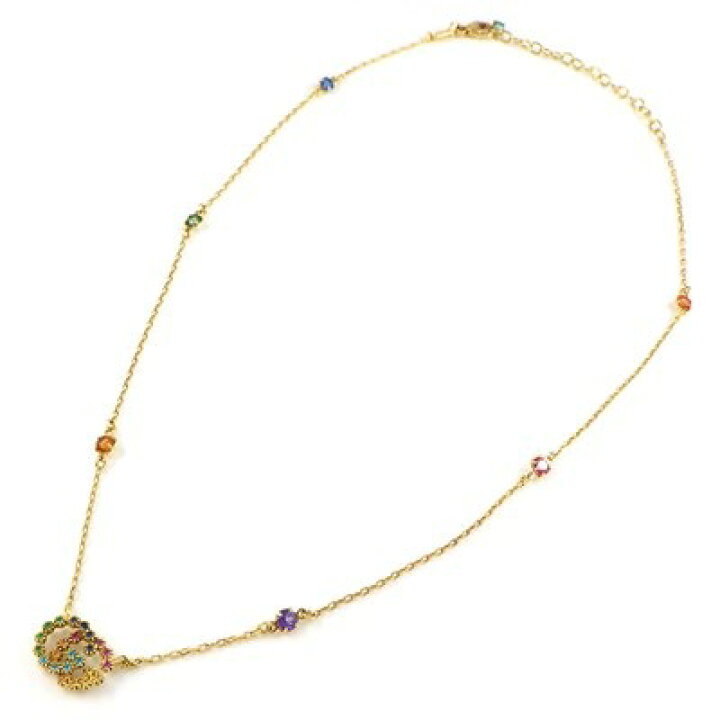 楽天市場】グッチ GUCCI ネックレス GG ランニング ロゴ マルチカラー  