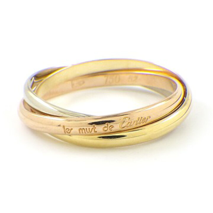 楽天市場】カルティエ Cartier リング トリニティ XS スリーカラー 