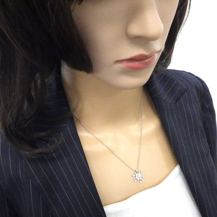 楽天市場】【ダイヤモンド】 ネックレス スノークリスタル 雪の結晶  
